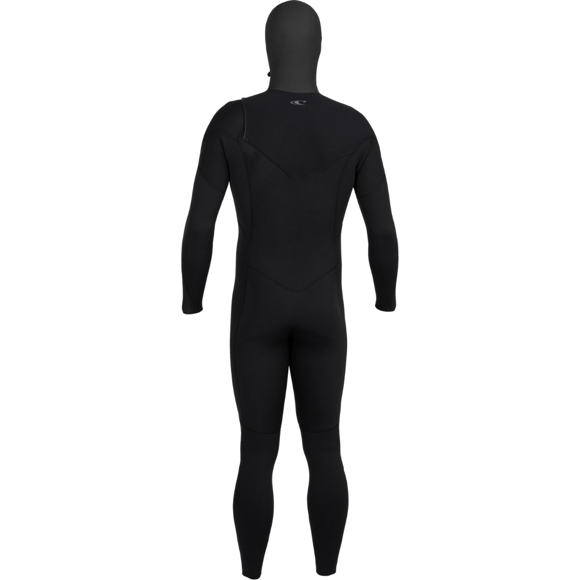 2026 O'Neill Da Uomo Epic 6/4mm Chest Zip Con Cappuccio Muta 5649 - Black / Black / Black